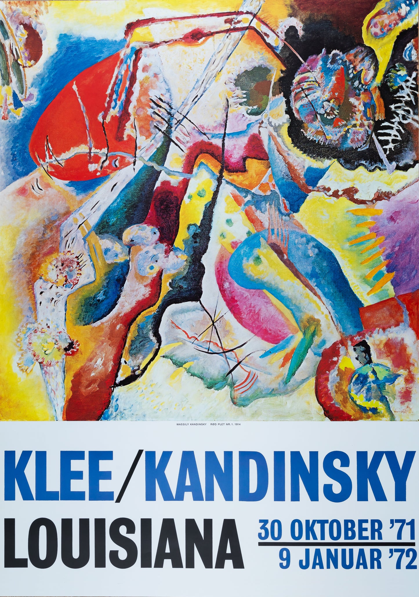 Paul KLEE et Vassily KANDINSKY : Painting with red spot - Affiche originale