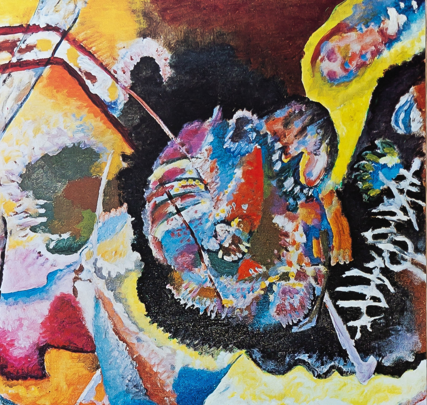 Paul KLEE et Vassily KANDINSKY : Painting with red spot - Affiche originale
