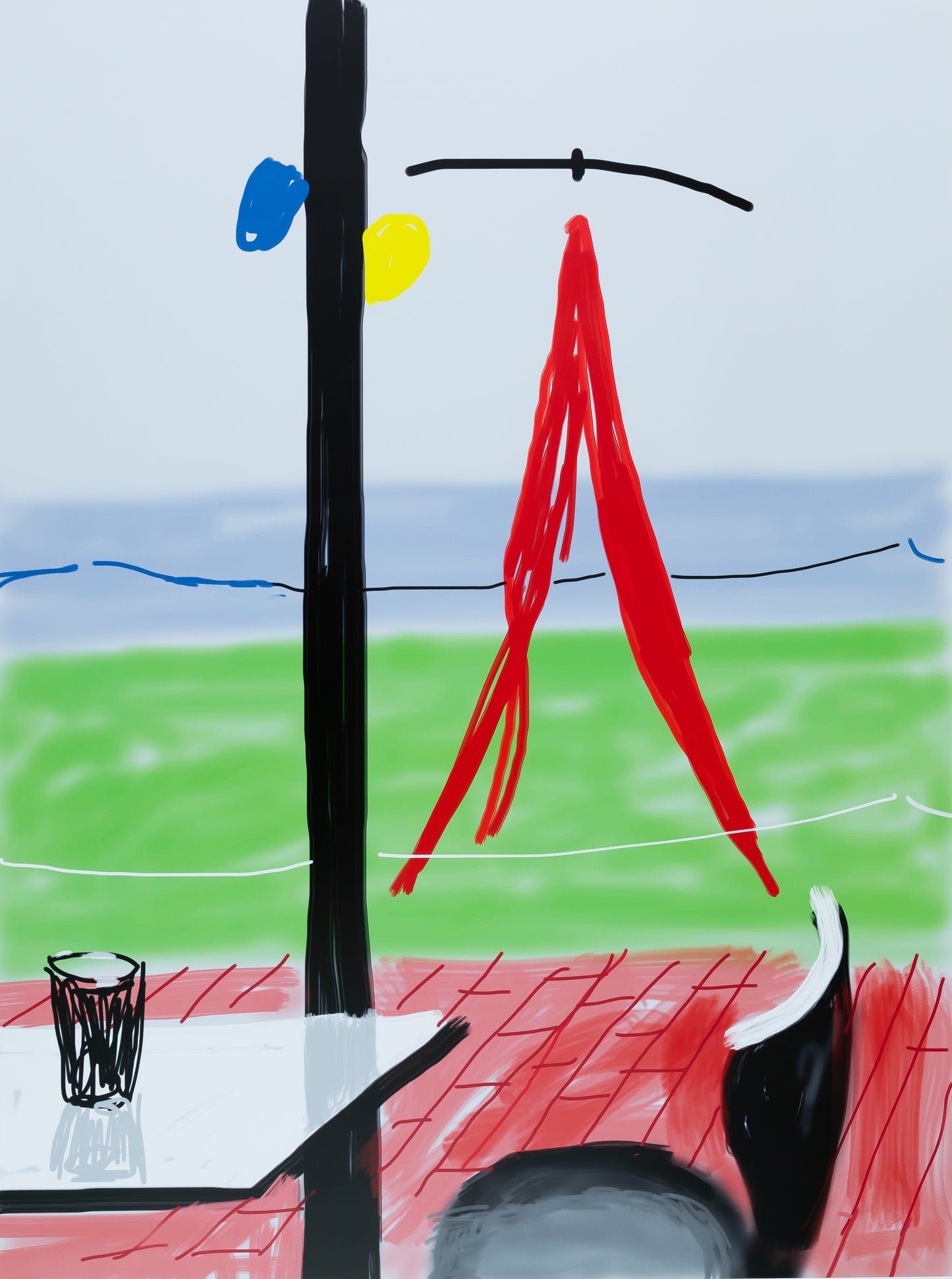 David HOCKNEY : Drawn on Ipad - Affiche originale