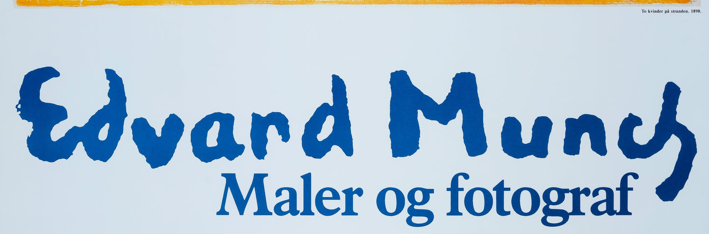 Edvard MUNCH : Deux femmes sur la plage - Affiche originale en couleurs