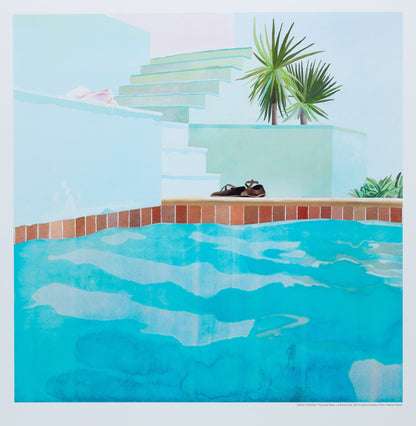 David HOCKNEY : Pool and Steps - Affiche originale