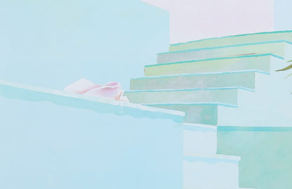 David HOCKNEY : Pool and Steps - Affiche originale