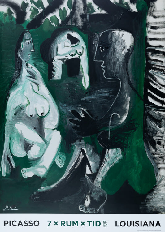 Pablo PICASSO : Le déjeuner sur l'herbe - Affiche originale signée