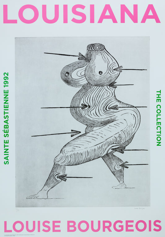 Louise BOURGEOIS : Saint Sebastienne - Affiche originale signée