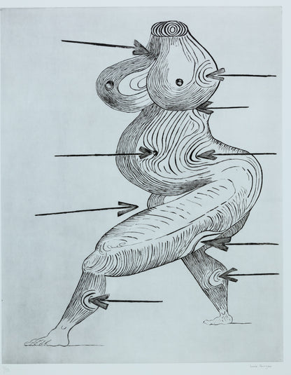 Louise BOURGEOIS : Saint Sebastienne - Affiche originale signée