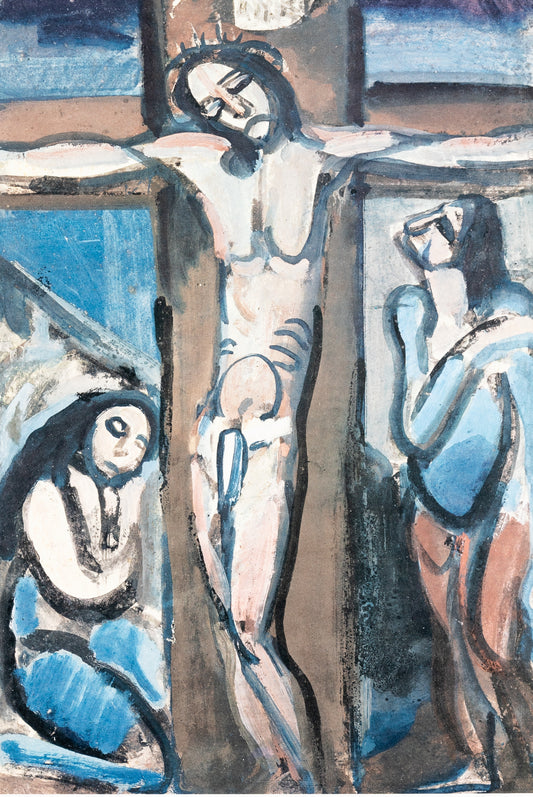 Georges ROUAULT : Le Christ sur la croix - Lithographie