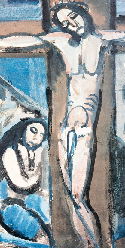 Georges ROUAULT : Le Christ sur la croix - Lithographie