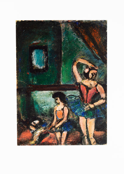 Georges ROUAULT : Danseuses au chien blanc - Lithographie
