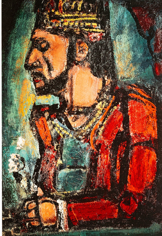 Georges ROUAULT : Le Roi Couronné - Lithographie