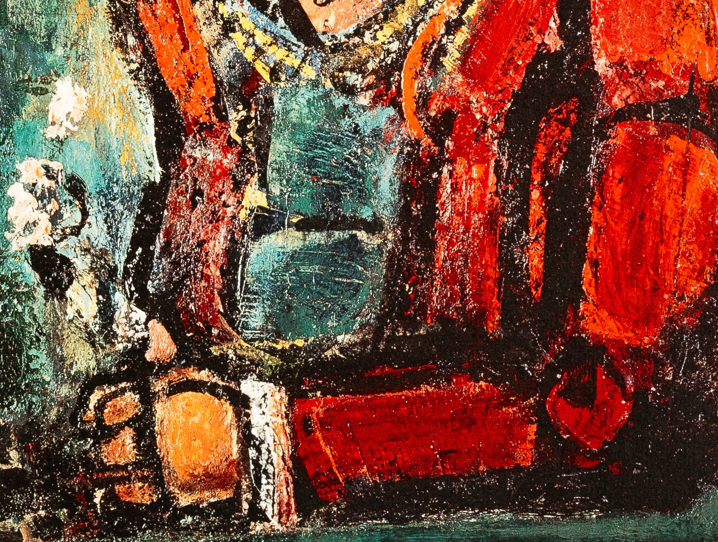 Georges ROUAULT : Le Roi Couronné - Lithographie