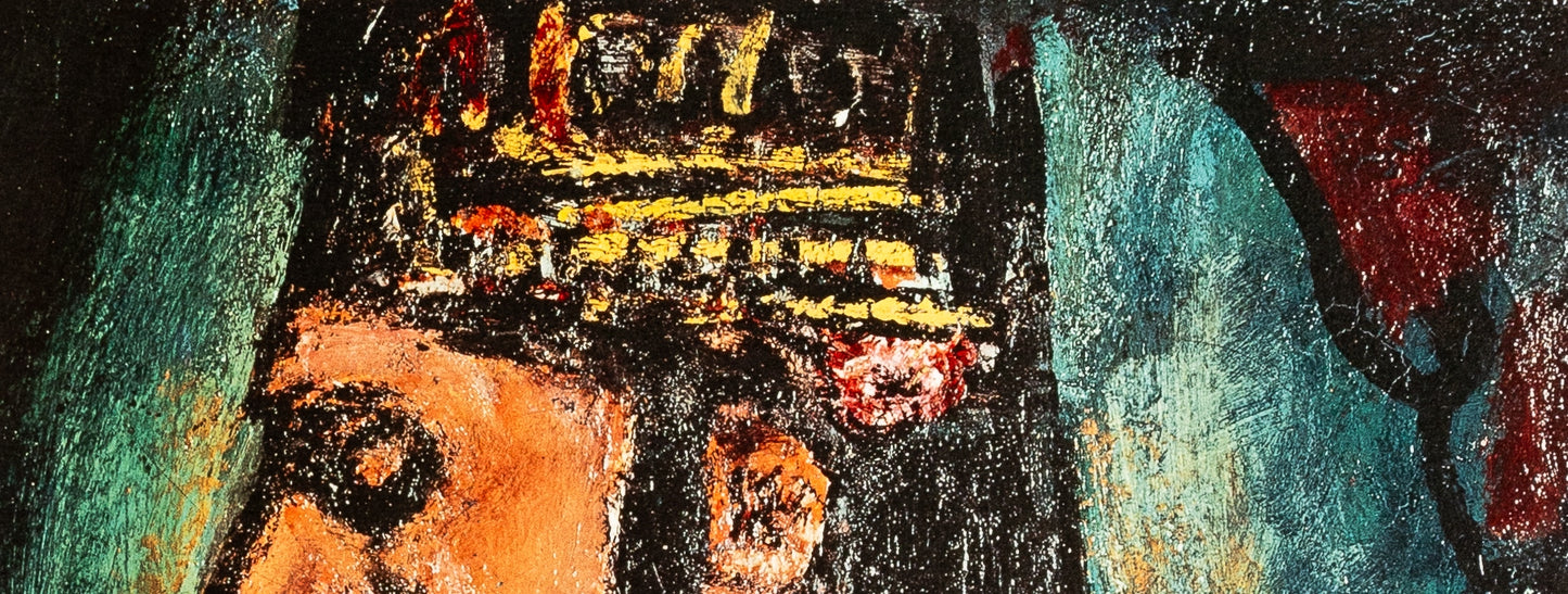 Georges ROUAULT : Le Roi Couronné - Lithographie