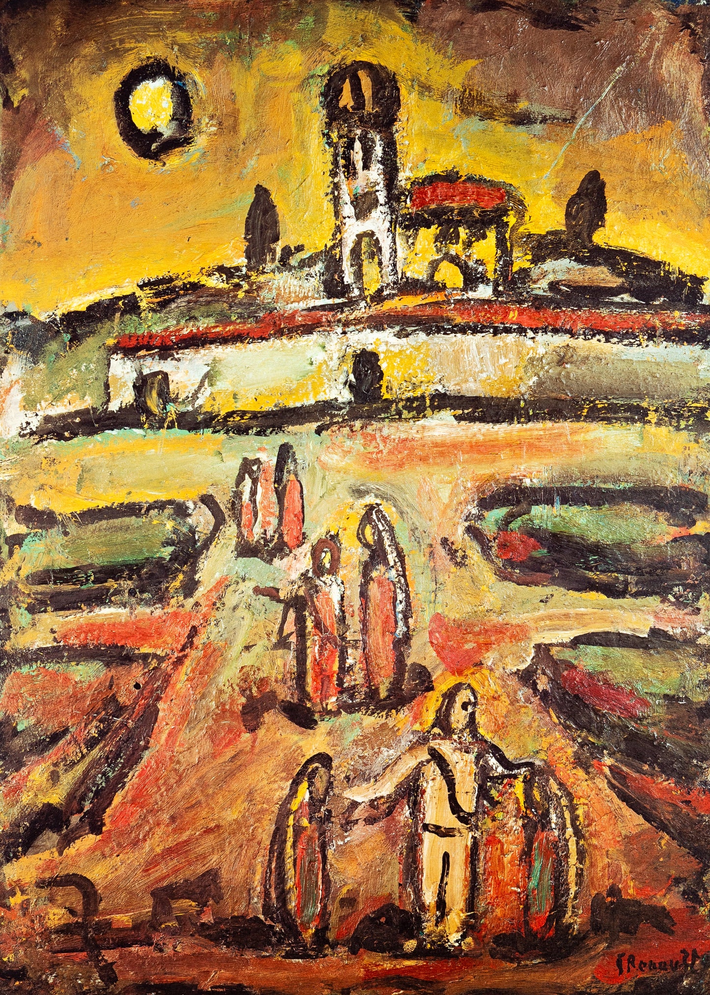 Georges ROUAULT : L'entrée du Village - Lithographie signée