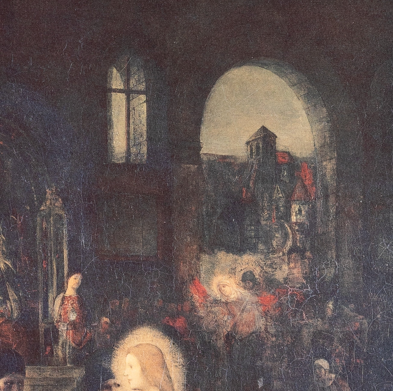 Georges ROUAULT: el Niño Jesús entre los Reyes Magos - Litografía
