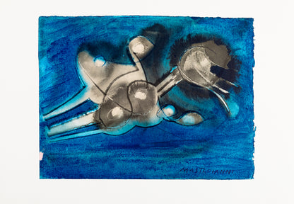 Umberto MASTROIANNI: Goethe's Gardens, Signed Lithograph