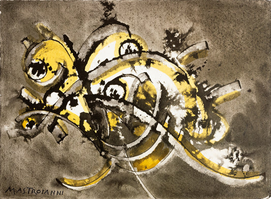 Umberto MASTROIANNI : Paul vers Damas - Lithographie signée