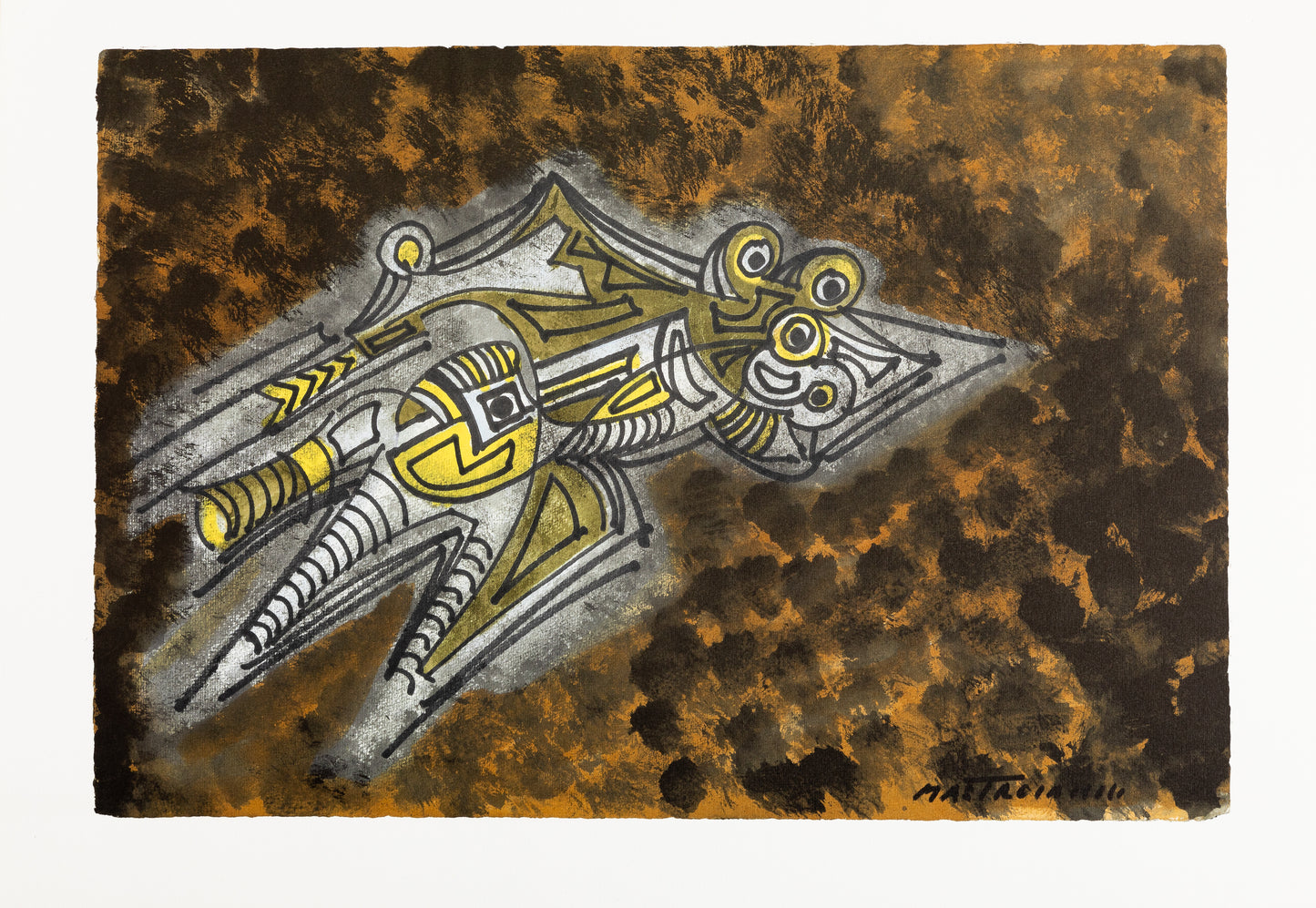 Umberto MASTROIANNI : La Sorcière - Lithographie signée