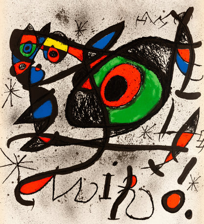 Joan MIRO : Sobreteixims i Escultures - Affiche en lithographie originale signée
