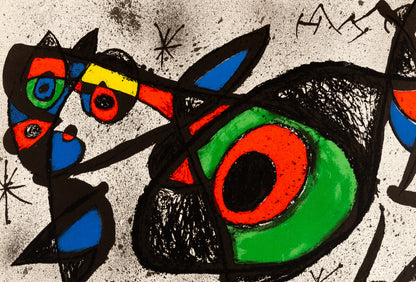 Joan MIRO : Sobreteixims i Escultures - Affiche en lithographie originale signée