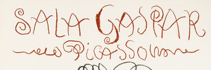 Pablo PICASSO : Le Gentilhomme - Affiche originale signée
