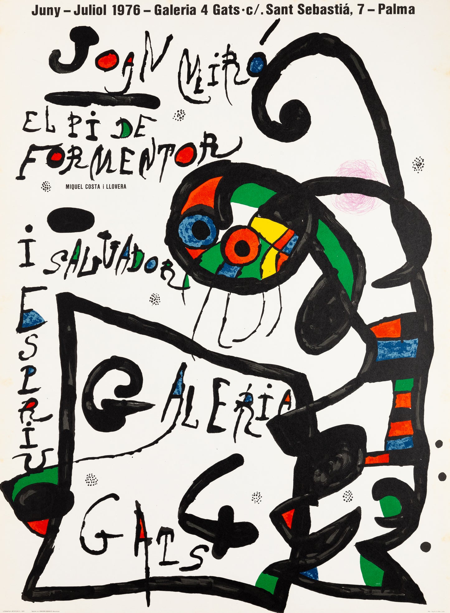 Joan MIRO : L'envol de la danseuse - Affiche en lithographie originale signée