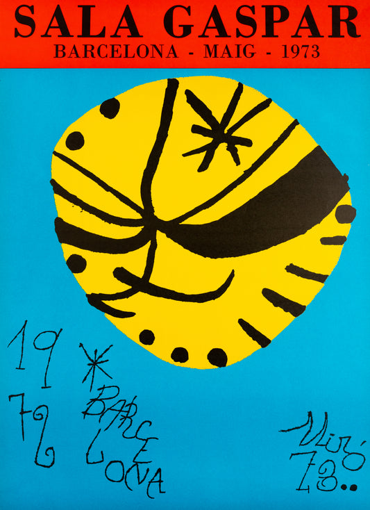 Joan MIRO : Galeria Gaspar 1973 - Affiche en lithographie originale signée