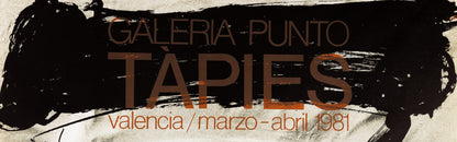 Antoni TAPIES : Galeria Punto - Affiche originale signée