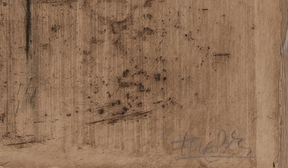 Johnny FRIEDLAENDER : Composition orange - Lithographie originale signée