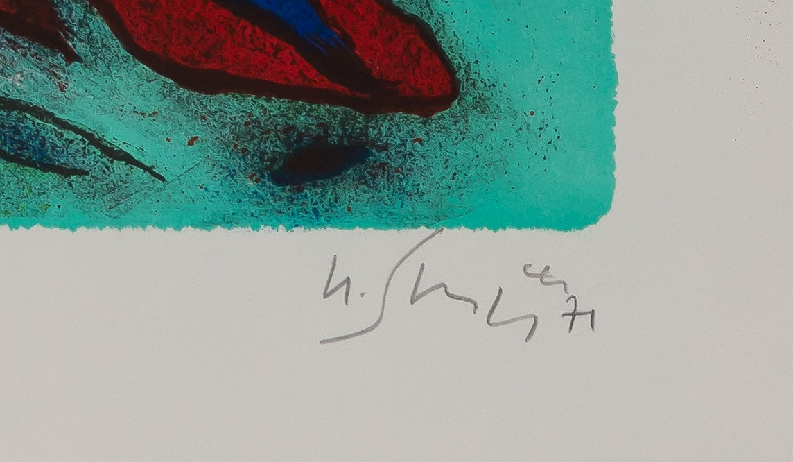 Gustave SINGIER : Envol - Lithographie originale signée