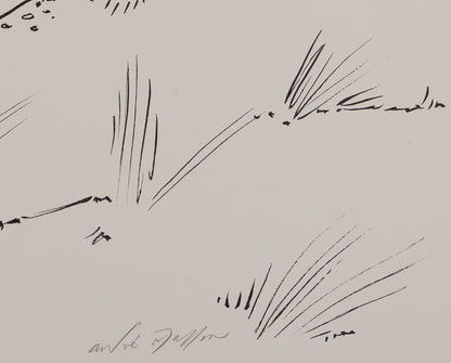 André MASSON : Erotique aux poissons - Lithographie originale signée