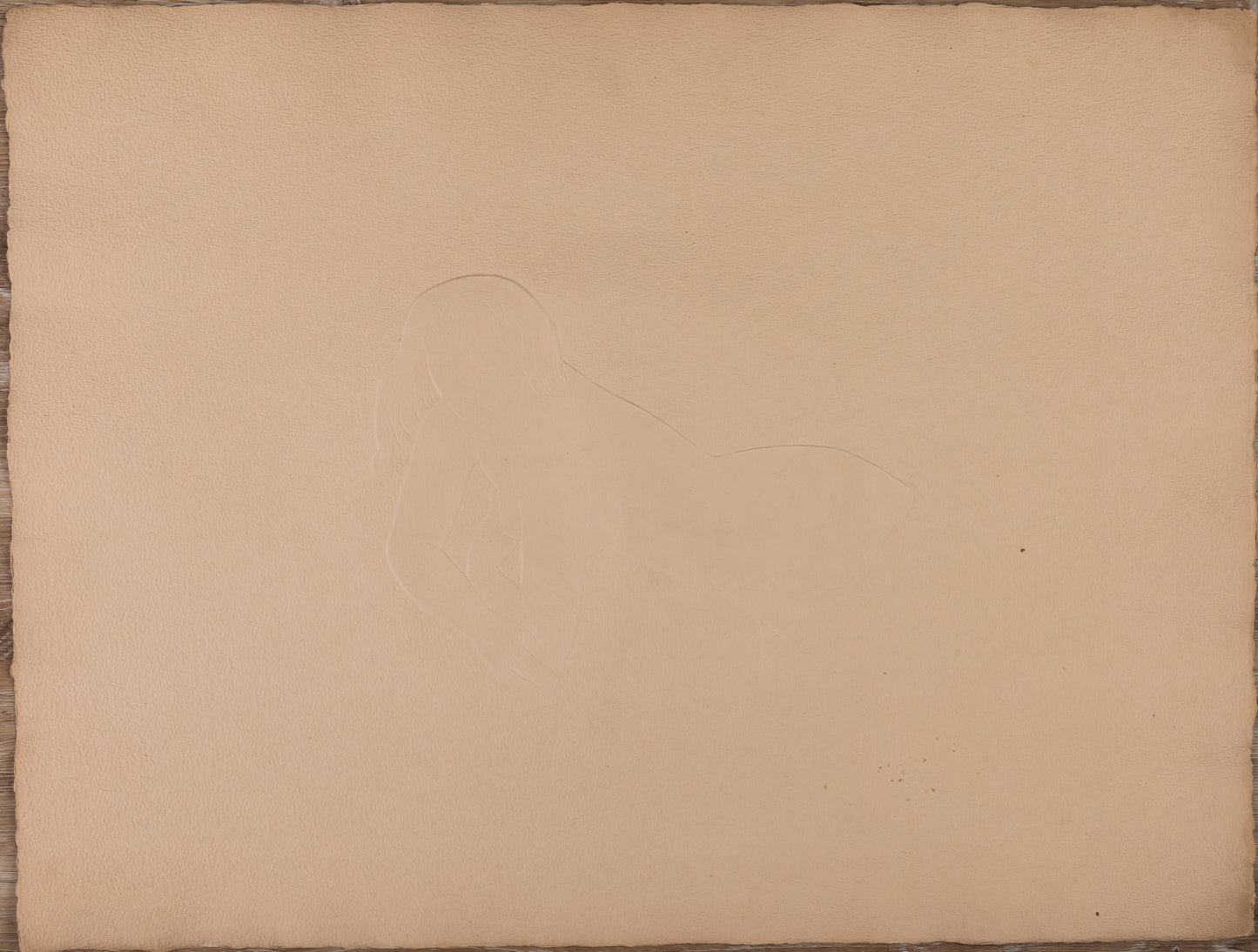 Antoniucci VOLTI : Femme allongée - Gaufrage original