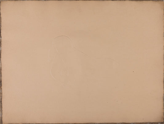 Antoniucci VOLTI : Femme allongée - Gaufrage original