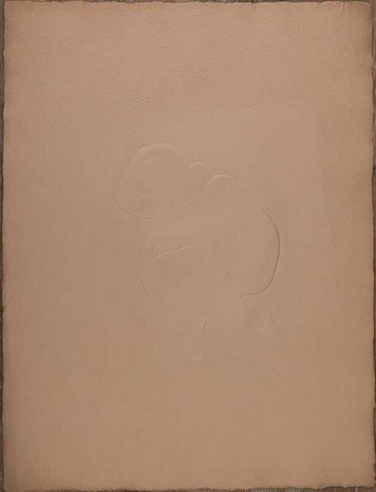 Antoniucci VOLTI : Femme pensive - Gaufrage original
