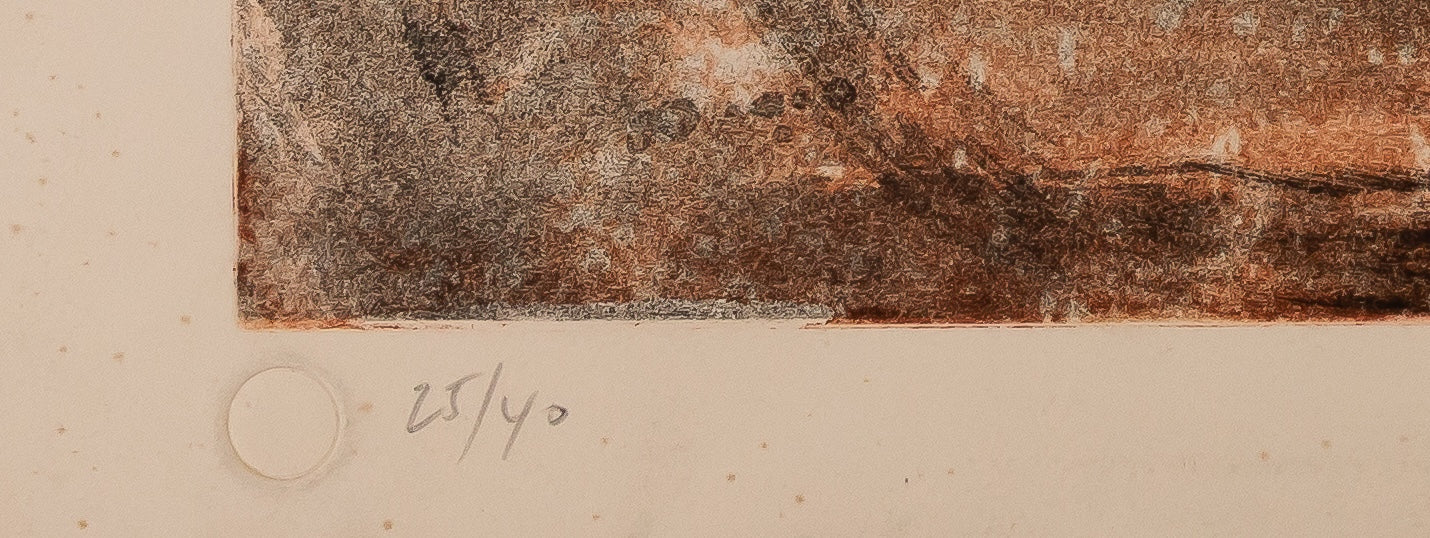 Aramis NEY : Composition abstraite - Lithographie originale signée