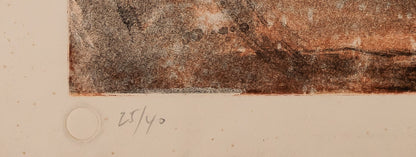 Aramis NEY : Composition abstraite - Lithographie originale signée