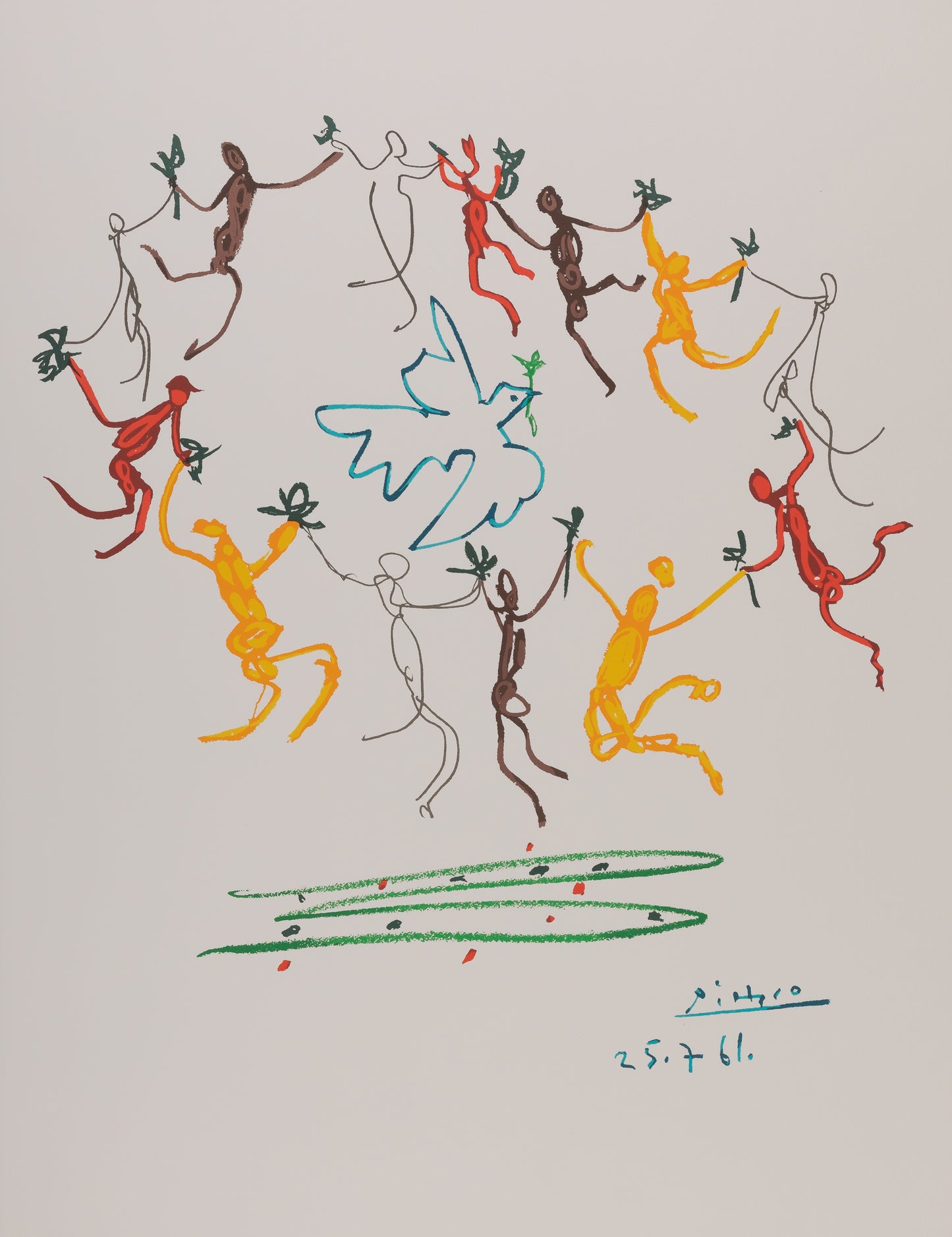 Pablo PICASSO : Ronde de la jeunesse - Lithographie signée