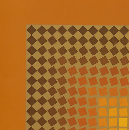 Victor VASARELY : CTA 105 OR - Héliogravure