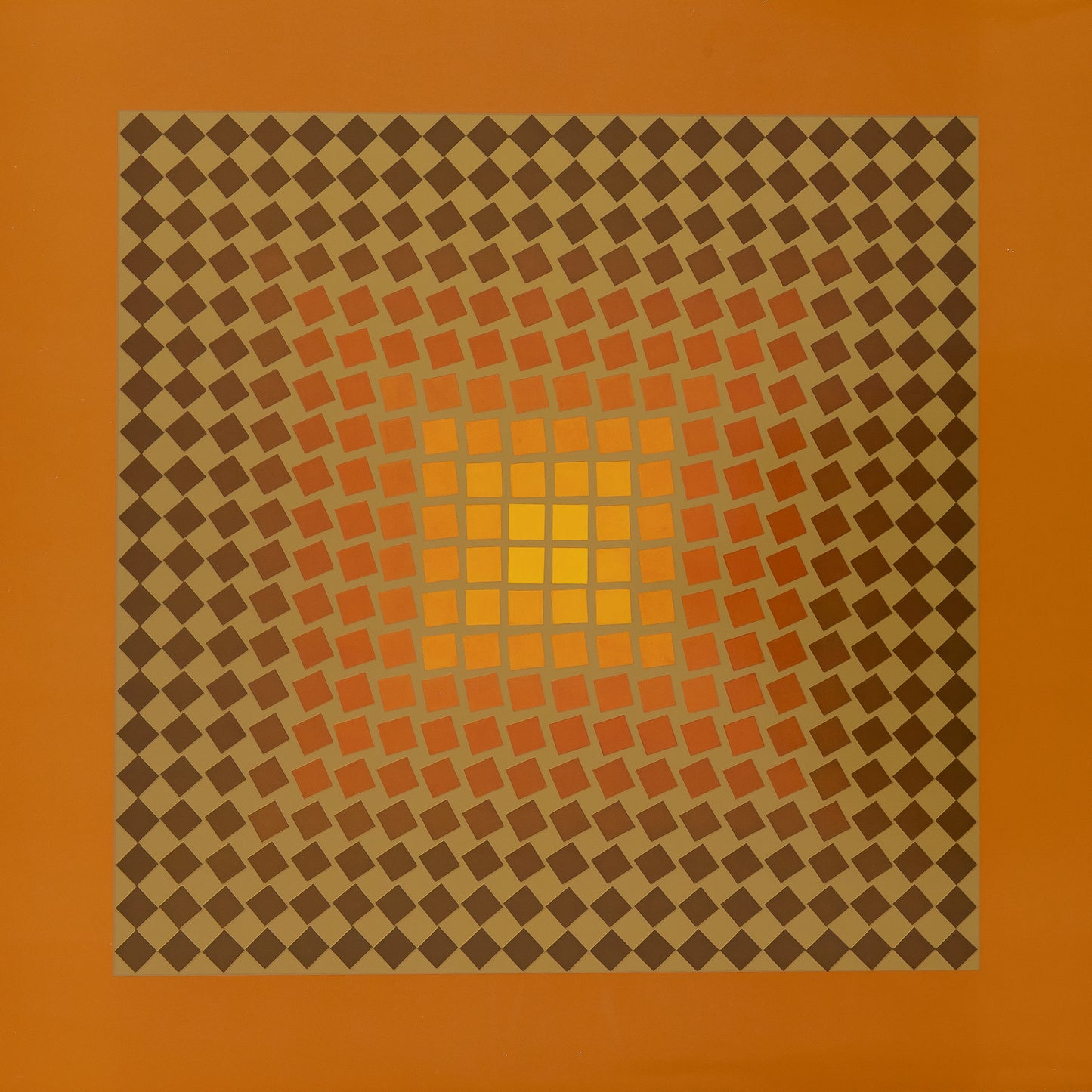 Victor VASARELY : CTA 105 OR - Héliogravure