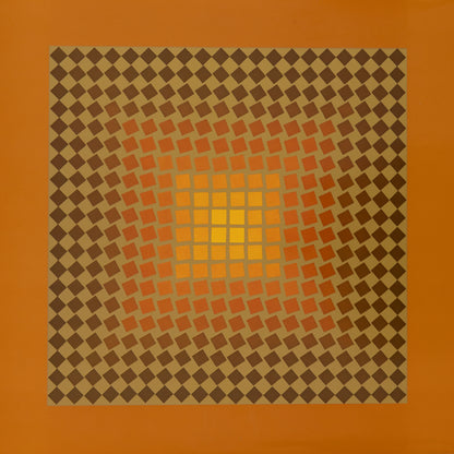 Victor VASARELY : CTA 105 OR - Héliogravure