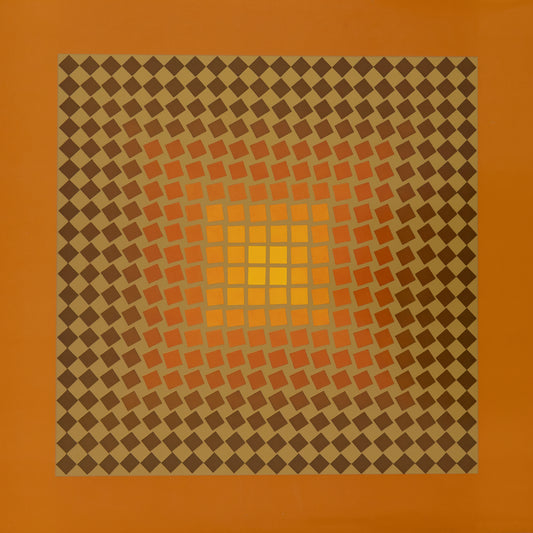 Victor VASARELY : CTA 105 OR - Héliogravure