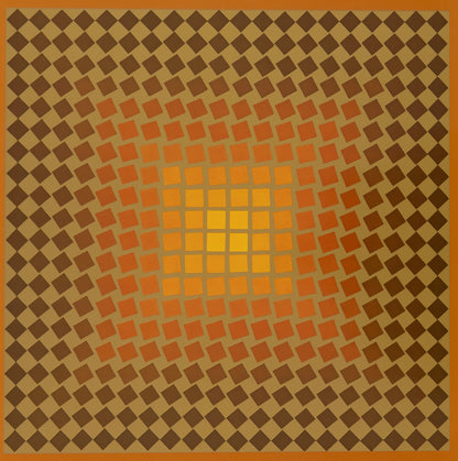 Victor VASARELY : CTA 105 OR - Héliogravure