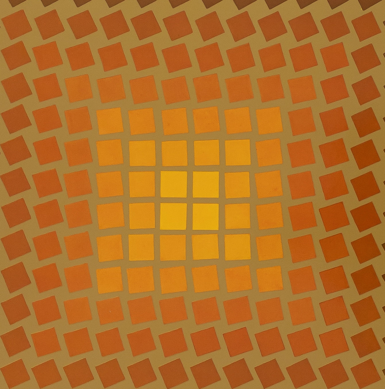 Victor VASARELY : CTA 105 OR - Héliogravure