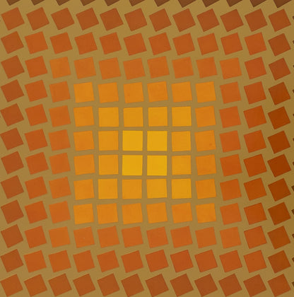 Victor VASARELY : CTA 105 OR - Héliogravure