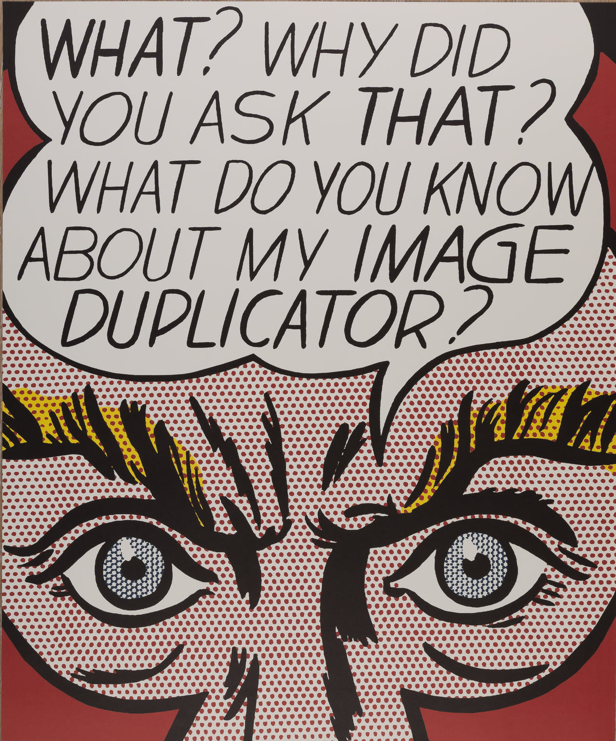 Roy LICHTENSTEIN :  Image Duplicator - Lithographie