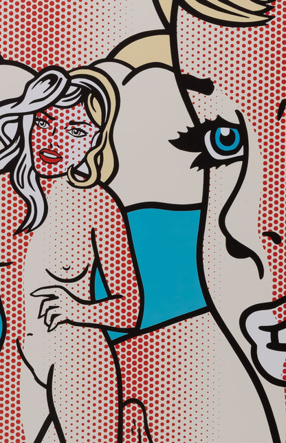 Roy LICHTENSTEIN : Nudes with beach ball - Lithographie