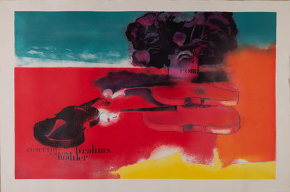 Paul GUIRAMAND : Le concerto - Lithographie originale signée
