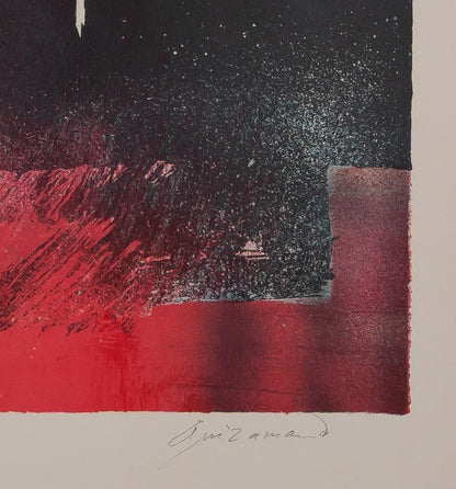 Paul GUIRAMAND : L'orchestre - Lithographie originale signée