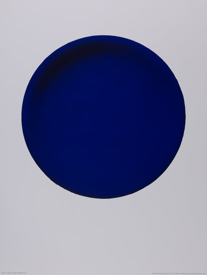 Yves KLEIN : Disque bleu (IKB 54) - Affiche originale en couleurs