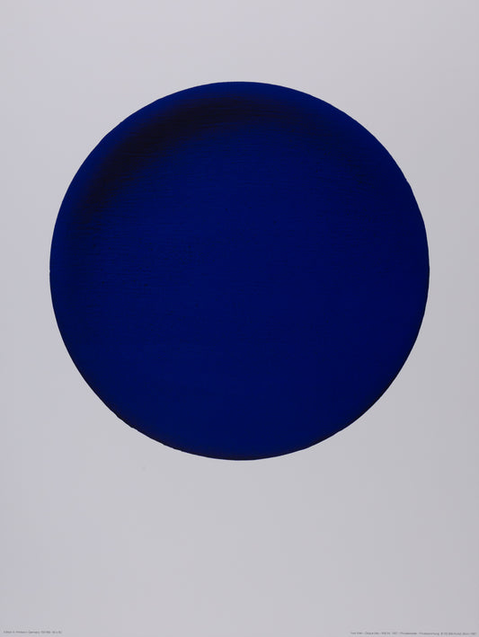 Yves KLEIN : Disque bleu (IKB 54) - Affiche originale en couleurs