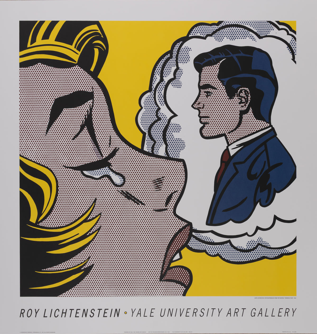 Roy LICHTENSTEIN : Thinking of him - Lithographie