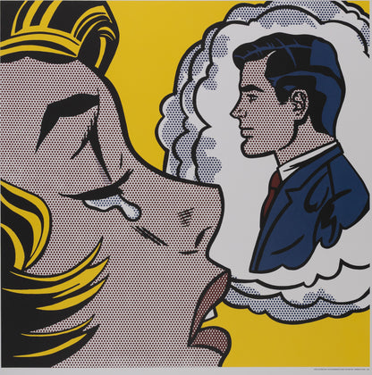 Roy LICHTENSTEIN : Thinking of him - Lithographie